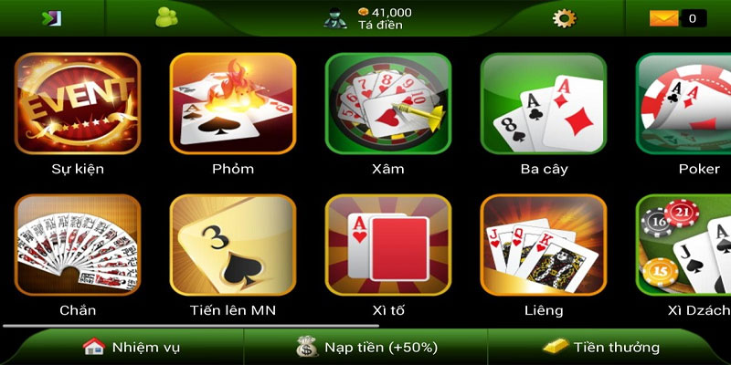 Các loại game bài bancavang hot nhất năm 2024